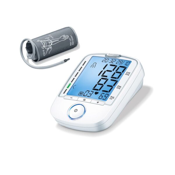 فشارسنج بازویی دیجیتال بیورر مدل BM47 با نمایشگر LCD آبی - Image 4